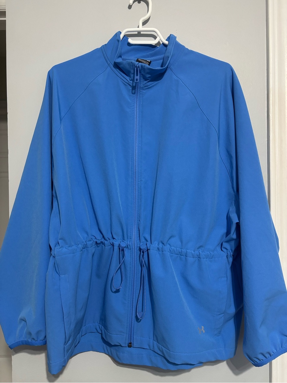 Under Armour Women's Sky Blue Full-Zip Drawstring Waist Jacket